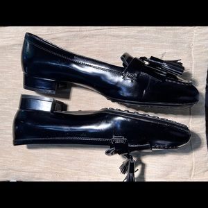 TOD’S Loafers Tassel Black 9.5